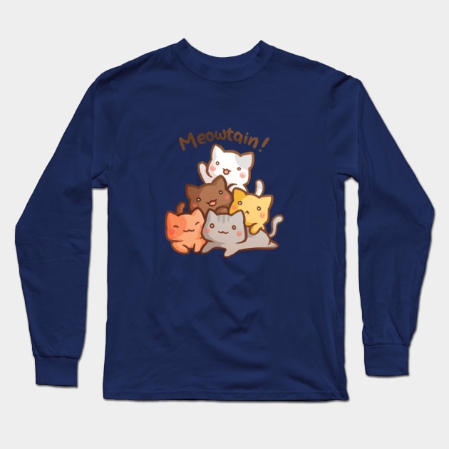 Meowtain Long Sleeve T-Shirt by mschibious